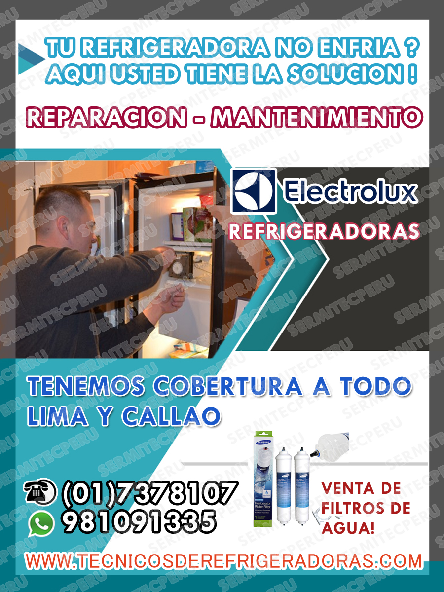 visita reparación refrigeradora ELECTROLUX 017378107 / LA VICTORIA